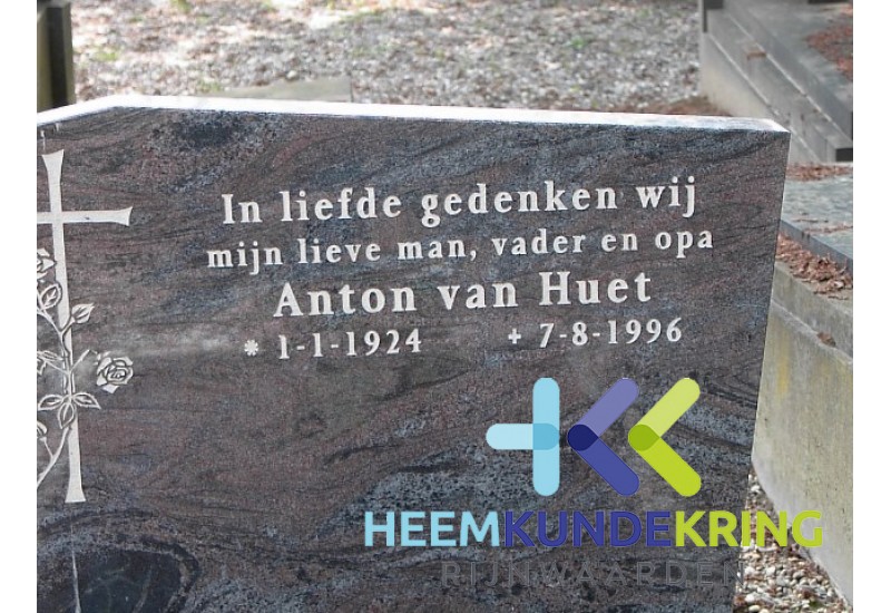 Grafstenen kerkhof Herwen Coll. HKR A.van Huet (252)